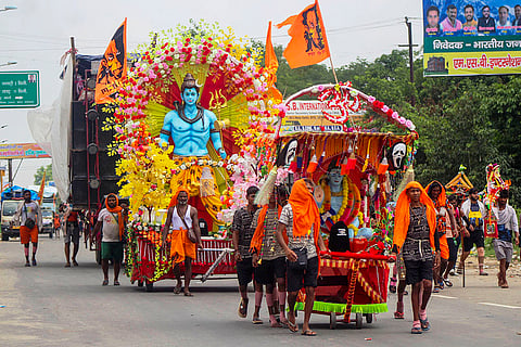Kanwariyas in Meerut